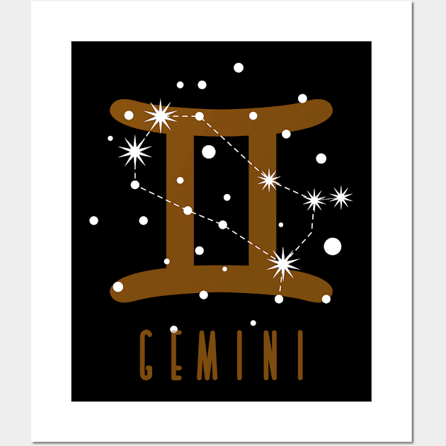 Star sign Gemini Wall Art by dieEinsteiger